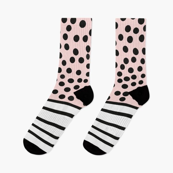 Item preview, Pink and black spots and stripes pattern designed and sold by SJAPhoto.