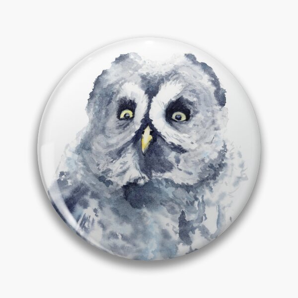 Item preview, Watercolor Owl, Surprised Owl, Cute Owl designed and sold by Elizabeth Redford.
