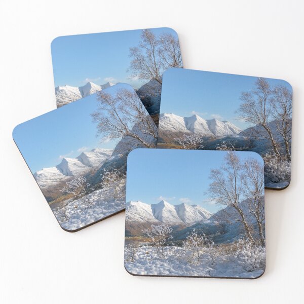 Item preview, Five Sisters of Kintail Snow and Sun Mam Ratagan Scotland designed and sold by PhotosEcosse.