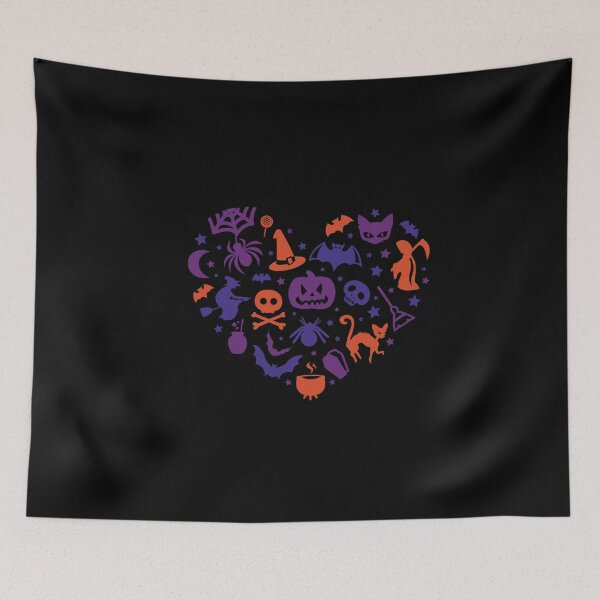 Item preview, Heart Spooky Halloween Symbol Trick or Treat designed and sold by Ofca.