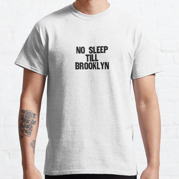 No Sleep Till Brooklyn Black Baseball Shirt