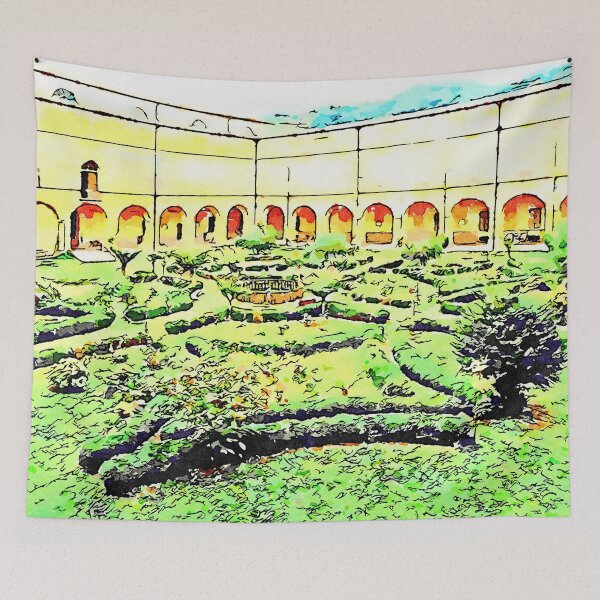 Item preview, Istituto Emiliani: garden of the cloister of the convent designed and sold by Giuseppe Cocco.