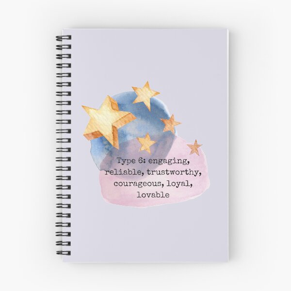 Item preview, Enneagram Type 6 Six Personality Test Myers Briggs Watercolor Stars Celestial Pink Lilac designed and sold by BohoStudio.