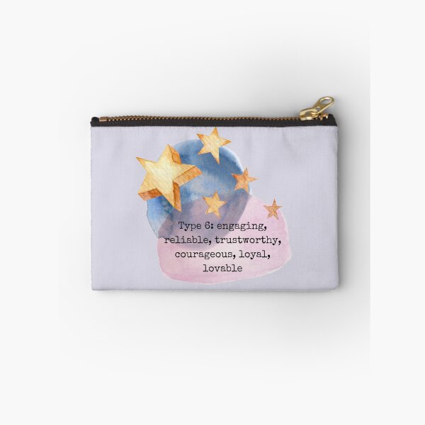 Item preview, Enneagram Type 6 Six Personality Test Myers Briggs Watercolor Stars Celestial Pink Lilac designed and sold by BohoStudio.