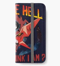 Gurren Lagann - Who the hell do you think i am ? iPhone Wallet/Case/Skin
