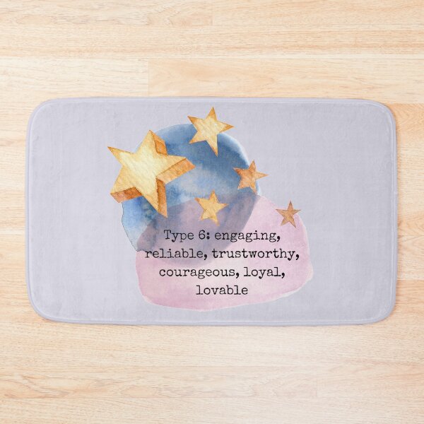 Item preview, Enneagram Type 6 Six Personality Test Myers Briggs Watercolor Stars Celestial Pink Lilac designed and sold by BohoStudio.