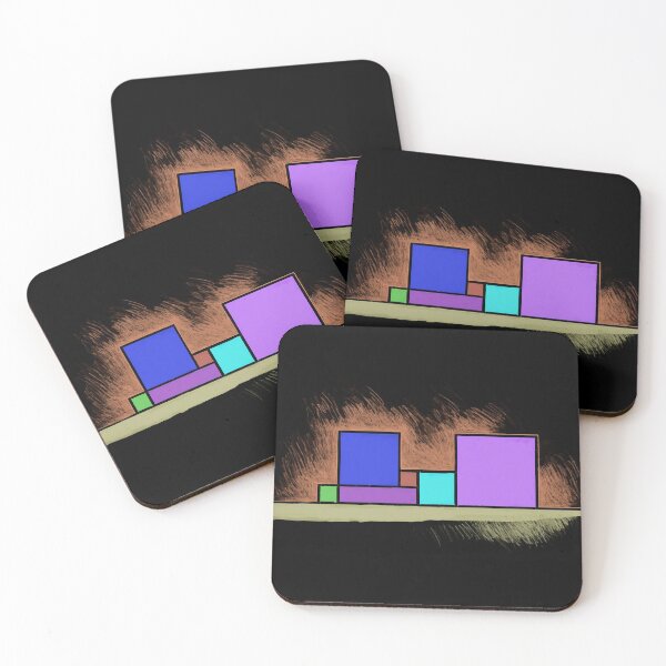 Item preview, The City of Multycolor Squares "A" at Night designed and sold by Istvan Ocztos.