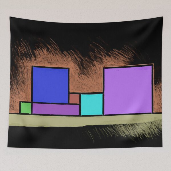 Item preview, The City of Multycolor Squares "A" at Night designed and sold by Istvan Ocztos.