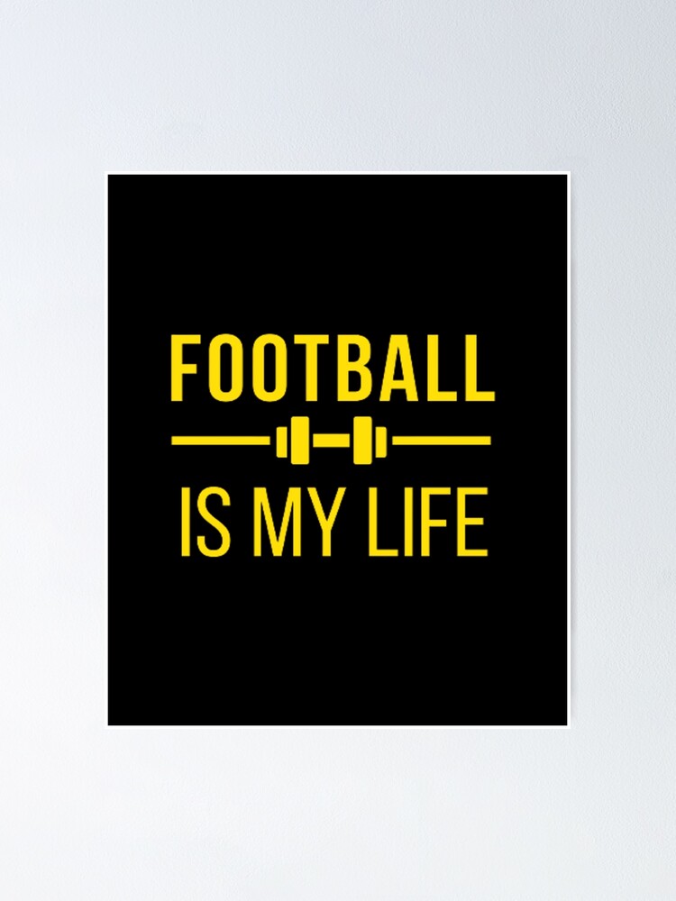 "Football Is My Life Retro Football Soccer" Poster for Sale by