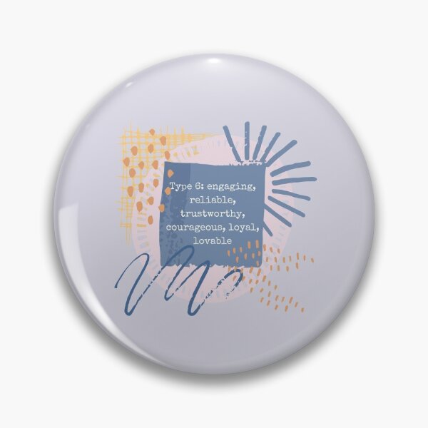 Item preview, Enneagram Type 6 Six Personality Test Myers Briggs Watercolor Stars Celestial Pink Lilac designed and sold by BohoStudio.