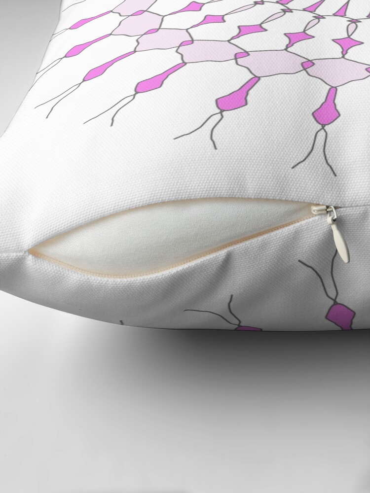 Thumbnail 2 of 4, Pillow, Geometric Shape Pattern Multi Colored Purple designed and sold by BDMcT.