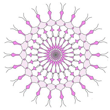Artwork thumbnail, Geometric Shape Pattern Multi Colored Purple by Geo Artwork