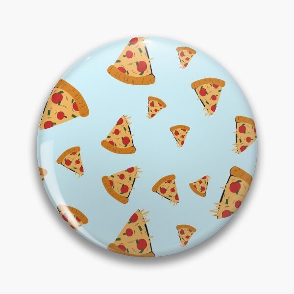 Item preview, blue pizza pattern designed and sold by NelBo.