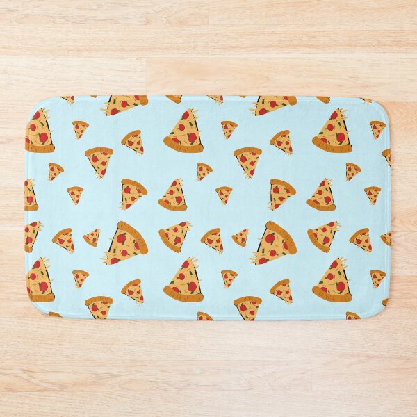Item preview, blue pizza pattern designed and sold by NelBo.