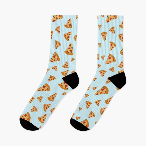 Item preview, blue pizza pattern designed and sold by NelBo.