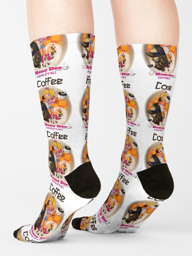 Alternate view of Coffee Up Y'all With Honey Dee Socks