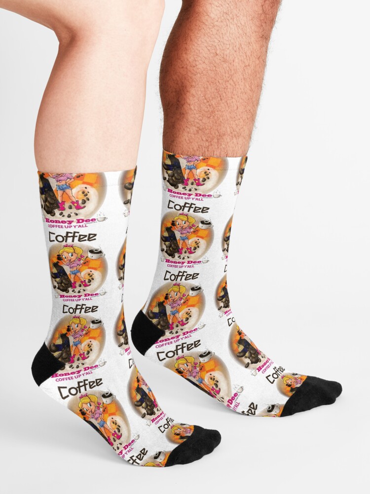 Alternate view of Coffee Up Y'all With Honey Dee Socks