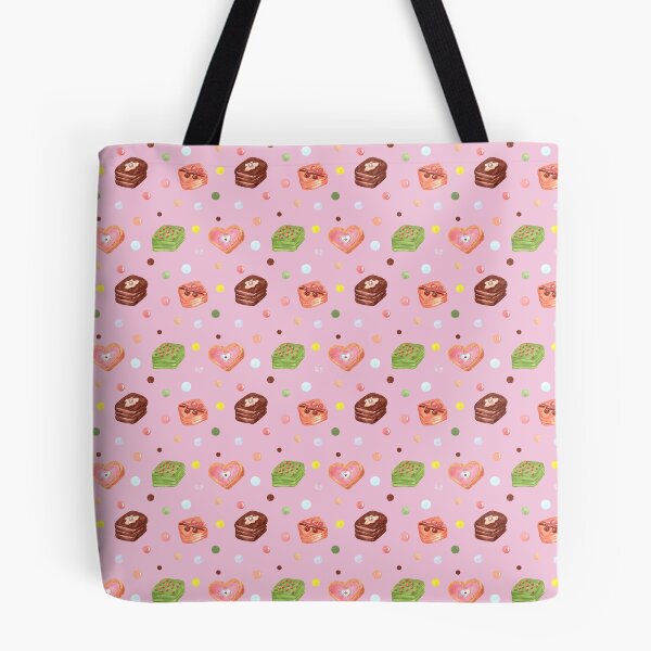 Item preview,  multicolor bonbon seamless pattern.  pastries seamless pattern on the pink background. designed and sold by linagaiaart.