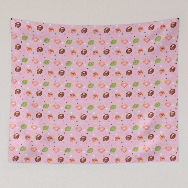 Item preview,  multicolor bonbon seamless pattern.  pastries seamless pattern on the pink background. designed and sold by linagaiaart.