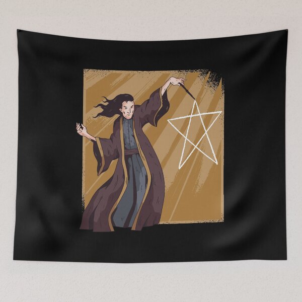 Item preview, Wizard Sorcerer Magic Magic Wand Fantasy Pentagram designed and sold by Ofca.