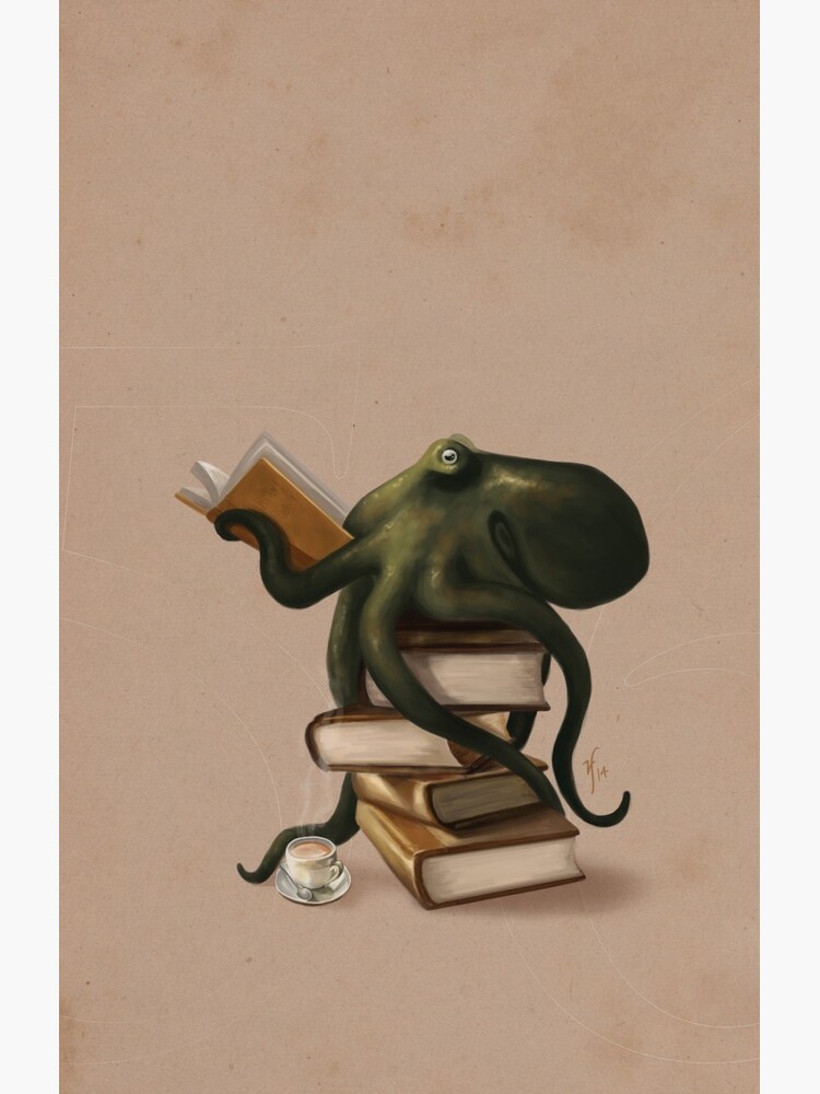 Well-Read Octopus by rebeccaflaum