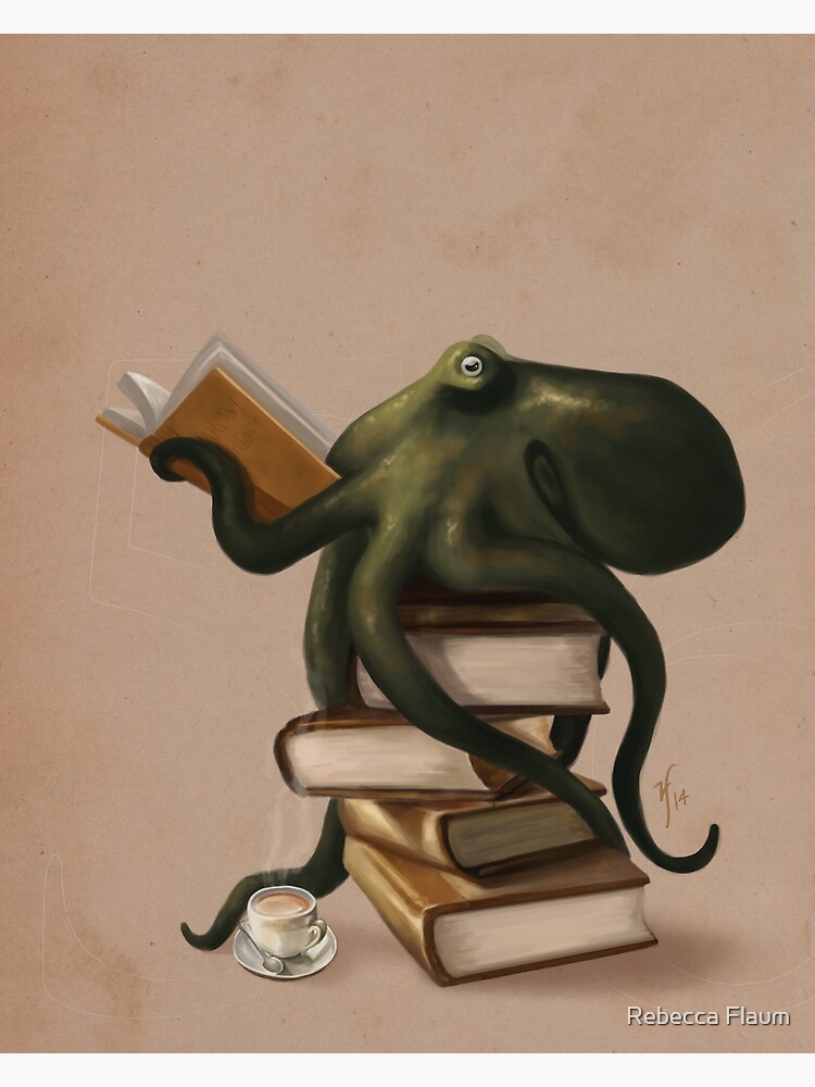 Well-Read Octopus by rebeccaflaum