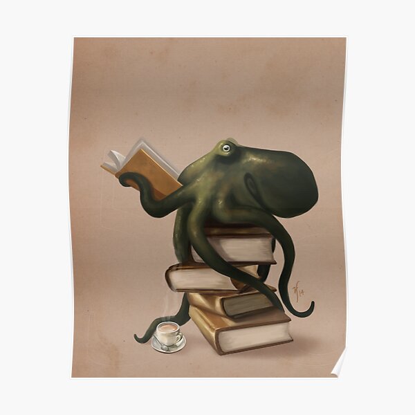 Well-Read Octopus Poster