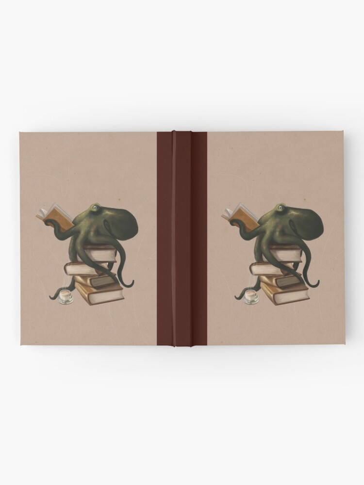 Alternate view of Well-Read Octopus Hardcover Journal