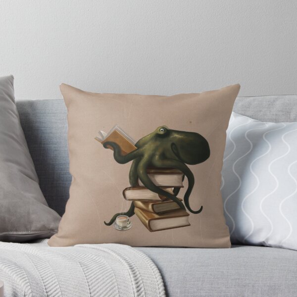 Item preview, Well-Read Octopus designed and sold by Rebecca Flaum.