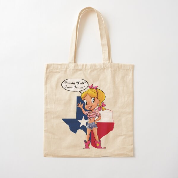 Howdy Y'all From Texas Cotton Tote Bag