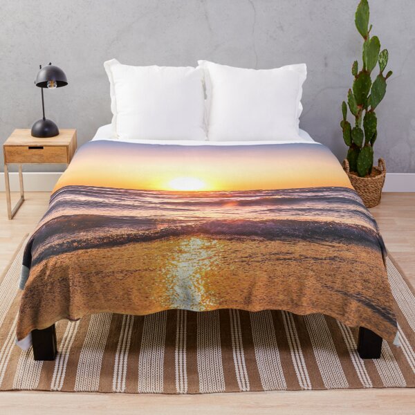 Item preview, Blue and orange beach sunset designed and sold by RRdesigned.