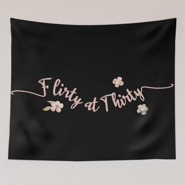 Item preview, Flirty at 30, a pretty 30th birthday gift range.  Age is just a number in blush pink designed and sold by Caroline Laursen.