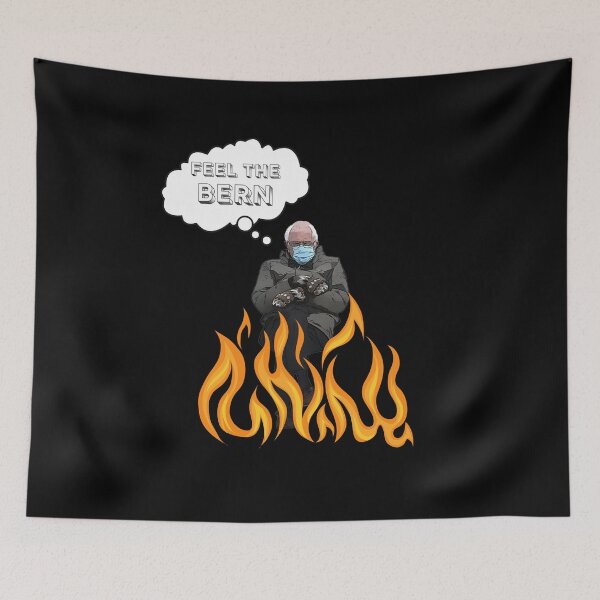 Item preview, Bernie Sanders Mittens Mood Funny Fire Meme Feel The Bern designed and sold by trendo.
