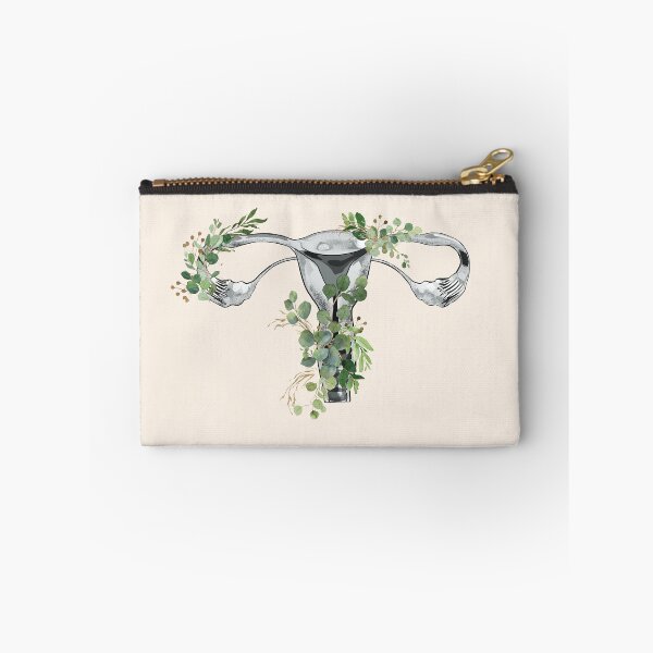 Item preview, Uterus Pro choice Feminist eucalyptus leaves designed and sold by Collagedream.