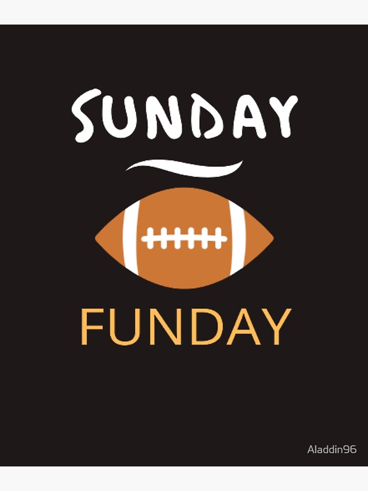 Football Sunday Funday American Football Players Poster By