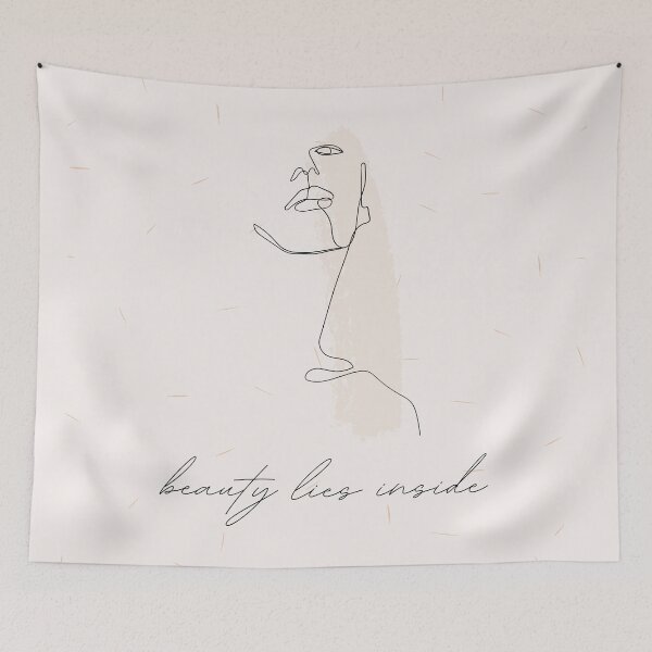 Item preview, Beauty lies inside - abstract line art designed and sold by Cozy-Dreams.