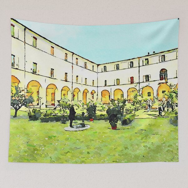 Item preview, Istituto Emiliani: garden of the cloister of the convent designed and sold by Giuseppe Cocco.