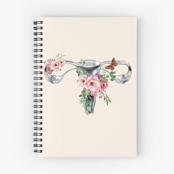 Item preview, Uterus Pro choice Feminist pink flower designed and sold by Collagedream.