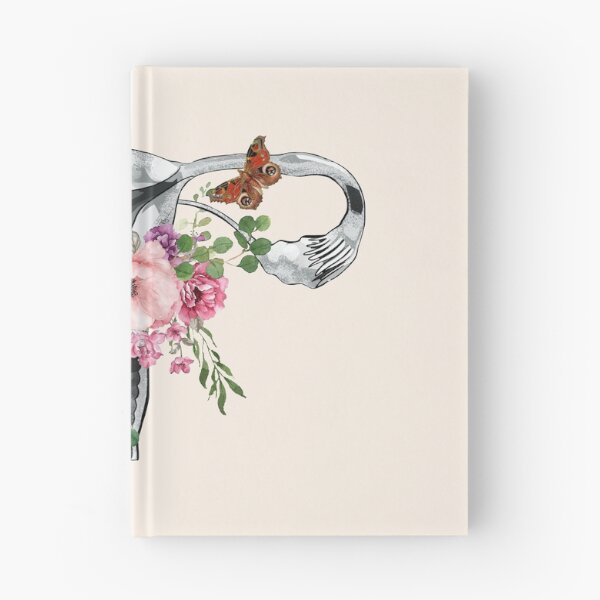 Item preview, Uterus Pro choice Feminist pink flower designed and sold by Collagedream.
