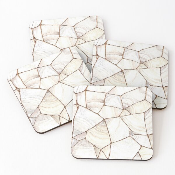 Item preview, WHITE GOLD Kintsugi Art, White Quartz, Agate Art, Japandi Style, Japanese designed and sold by artenvironments.
