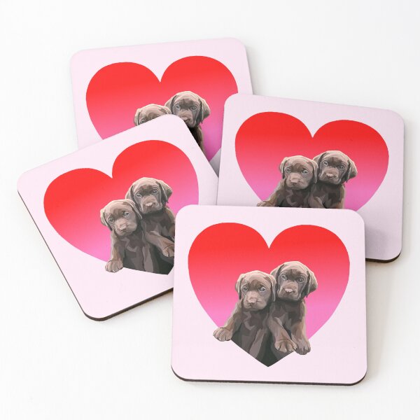 Item preview, Chocolate Lab Pups Inside Heart designed and sold by Deborah Camp.