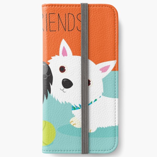 Best Friends_Copyright © BonniePortraits on Redbubble.com iPhone Wallet
