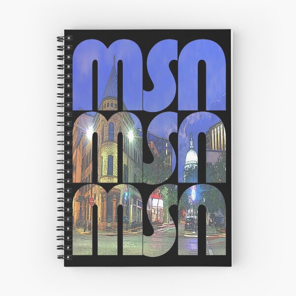 Item preview, Madison, Wisconsin MSN Cityscape Repeating Pattern designed and sold by CrabbyLobster.