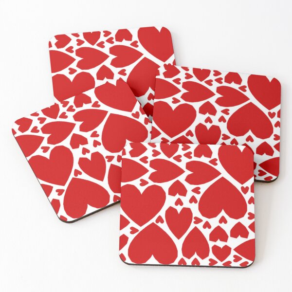Item preview, Many Cubist Red Hearts  designed and sold by AMGImpressions.