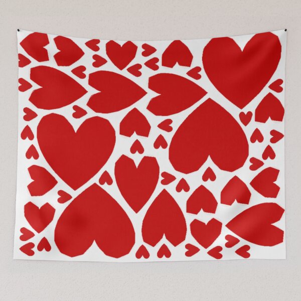 Item preview, Many Cubist Red Hearts  designed and sold by AMGImpressions.