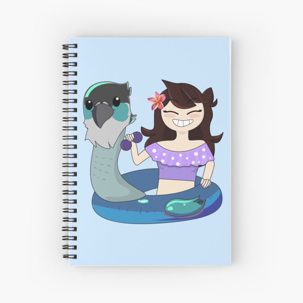 QSMP Jaiden Animations slaying Spiral Notebook by BonnBr111