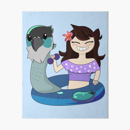 Jaiden animations cute bird swimming in pool holing sunglasses, bird saving  buoy and have fun, summer swimsuit | Sticker