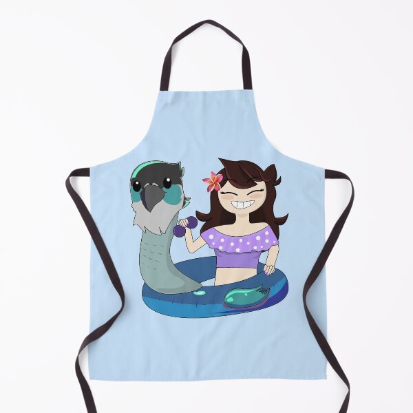 Item preview, Jaiden animations cute bird swimming in pool holing sunglasses, bird saving buoy and have fun, summer swimsuit  designed and sold by SGS-.