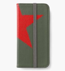Vintage Look Russian Red Star iPhone Flip-Case/Hülle/Skin