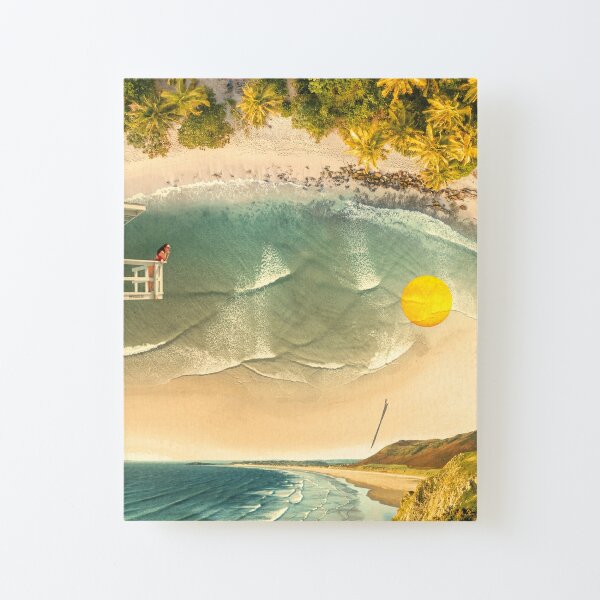 Beach day Canvas Mounted Print